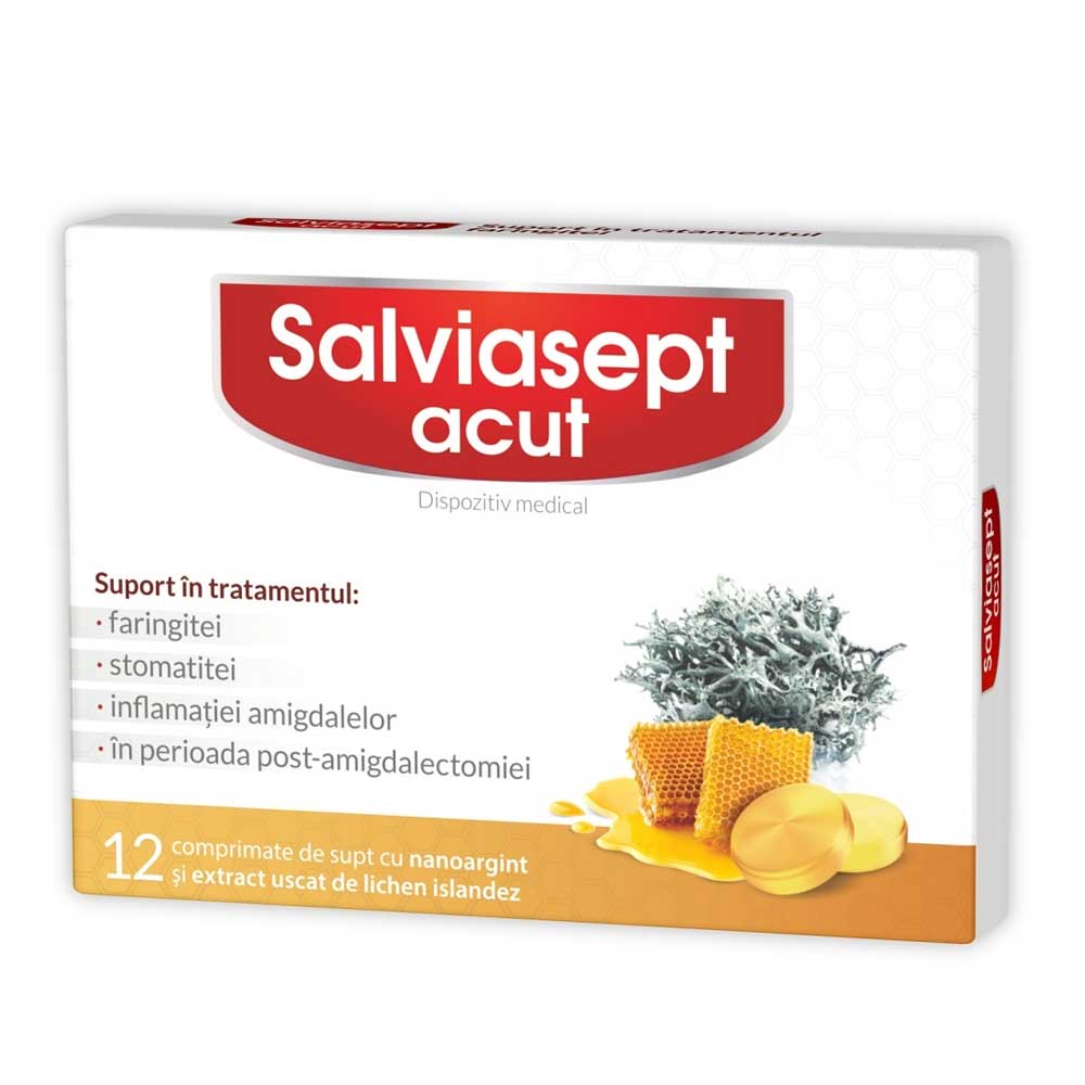 Salviasept Acut, 12 Comprimate De Supt, Zdrovit