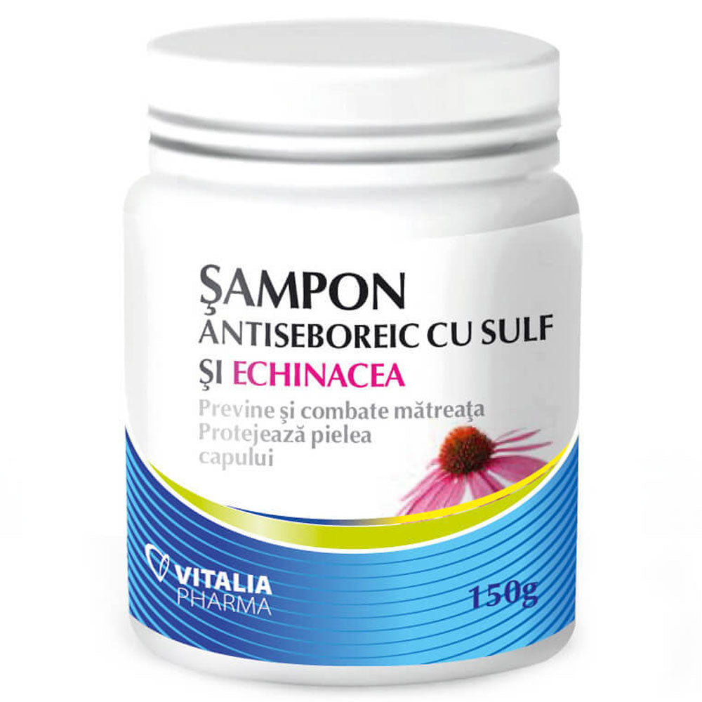 Sampon antiseboric cu sulf si echinacea, 150g, Viva Pharma