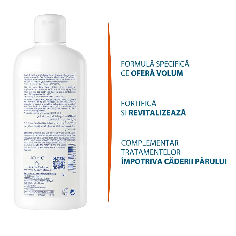 Sampon fortifiant si revitalizant Anaphase, 400ml, Ducray