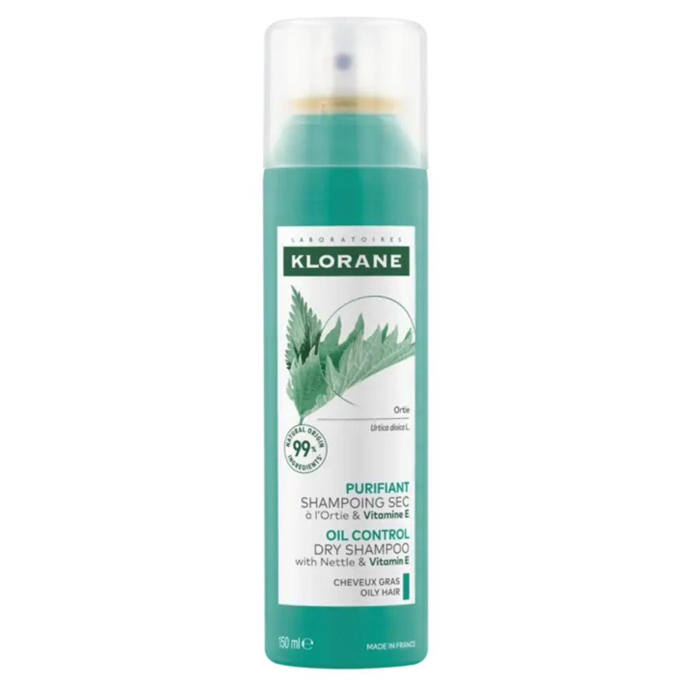 Sampon uscat cu extract de urzica, 150 ml, Klorane