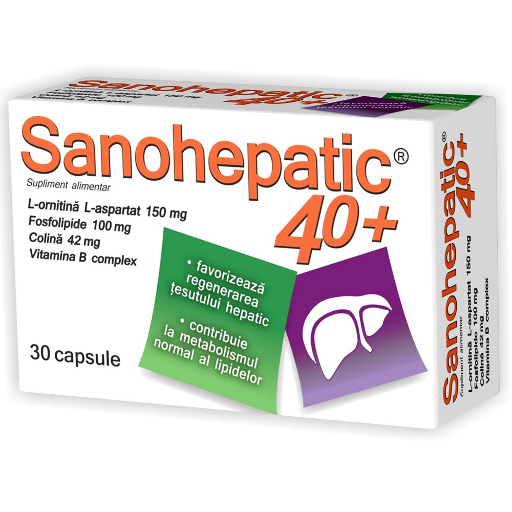 Sanohepatic 40+, 30 Capsule, Zdrovit