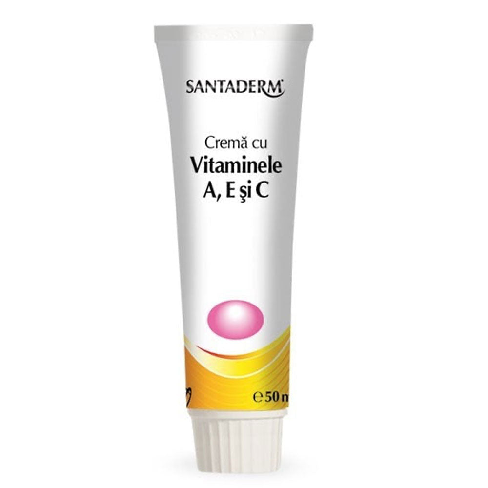 Crema Santaderm cu Vitamina A, E, si C, 50ml, Viva Pharma