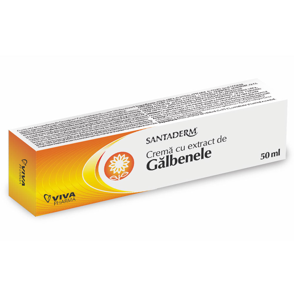 Crema Santaderm cu Galbenele, 50ml, Viva Pharma