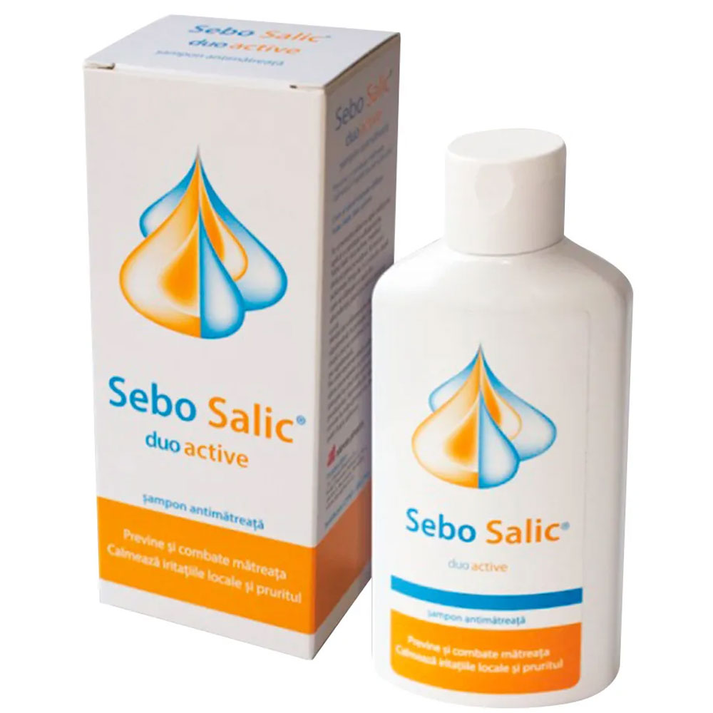 Sampon antimatreata Sebo Salic Duo Active, 125ml, Slavia Pharm