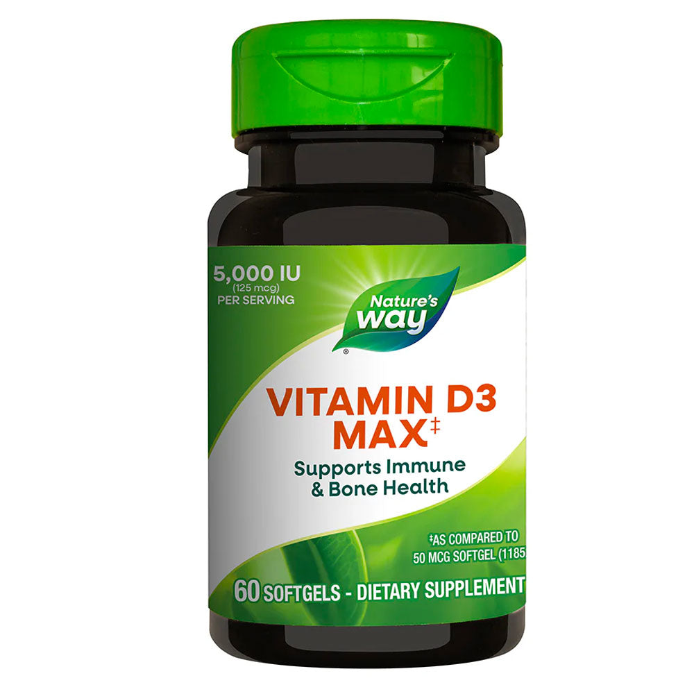 Vitamina D3 5000 UI Nature's Way, 60 Capsule, Secom
