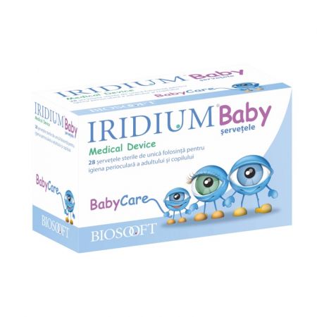 Iridium Baby Servetele Oculare, 28 Bucati