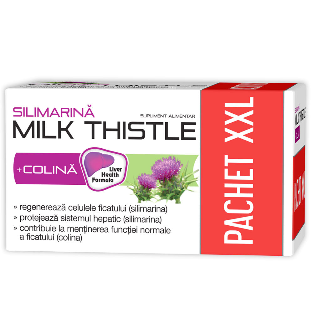 Zdrovit Milk Thistle Silimarina + Colina, 120 Capsule, Zdrovit