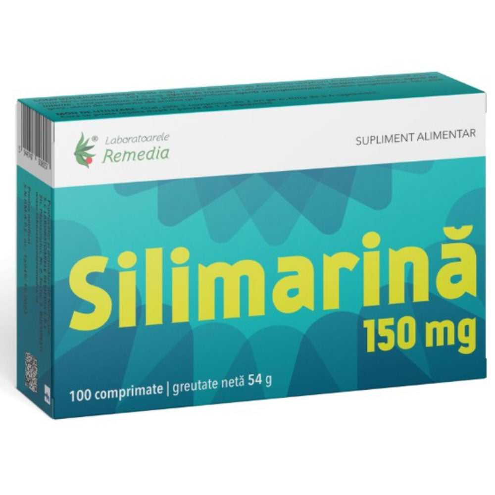 Silimarina 150mg, 100 Comprimate, Laboratoarele Remedia