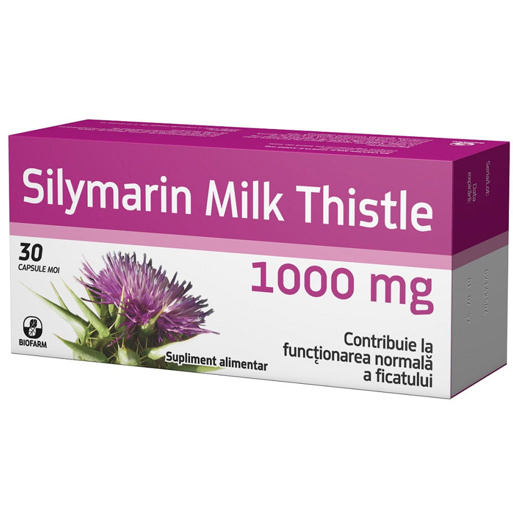 Silymarin Milk Thistle 1000Mg, 30 Capsule Moi, Biofarm