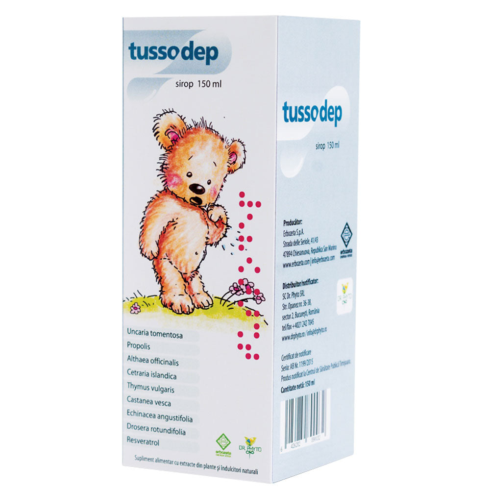 Sirop Tussodep, 150ml, Dr. Phyto