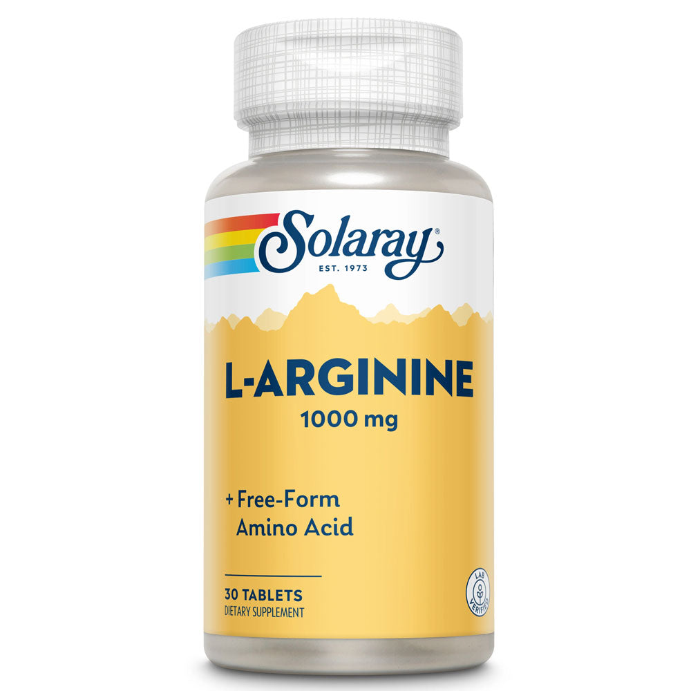L-Arginine 1000mg Solaray, 30 Tablete, Secom