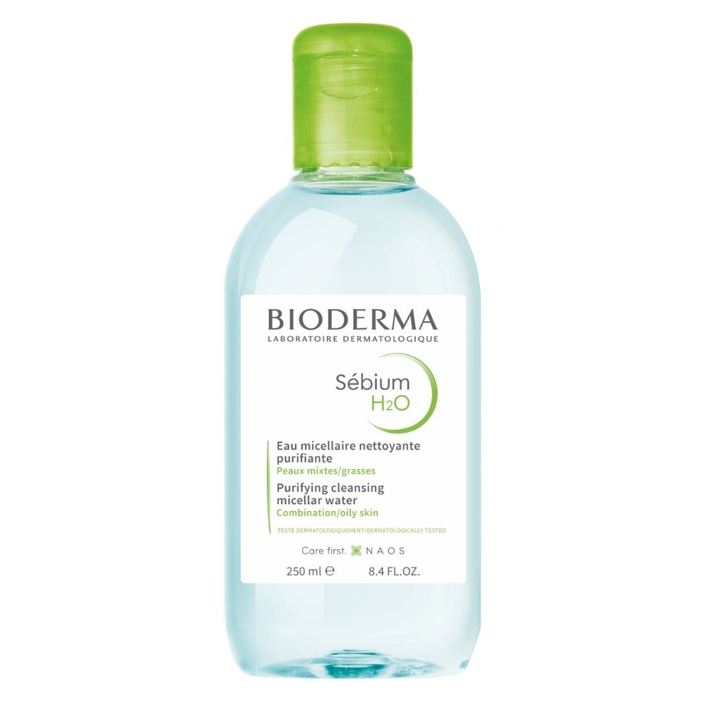 Solutie micelara pentru ten mixt si gras Sebium H2O, 250ml, Bioderma