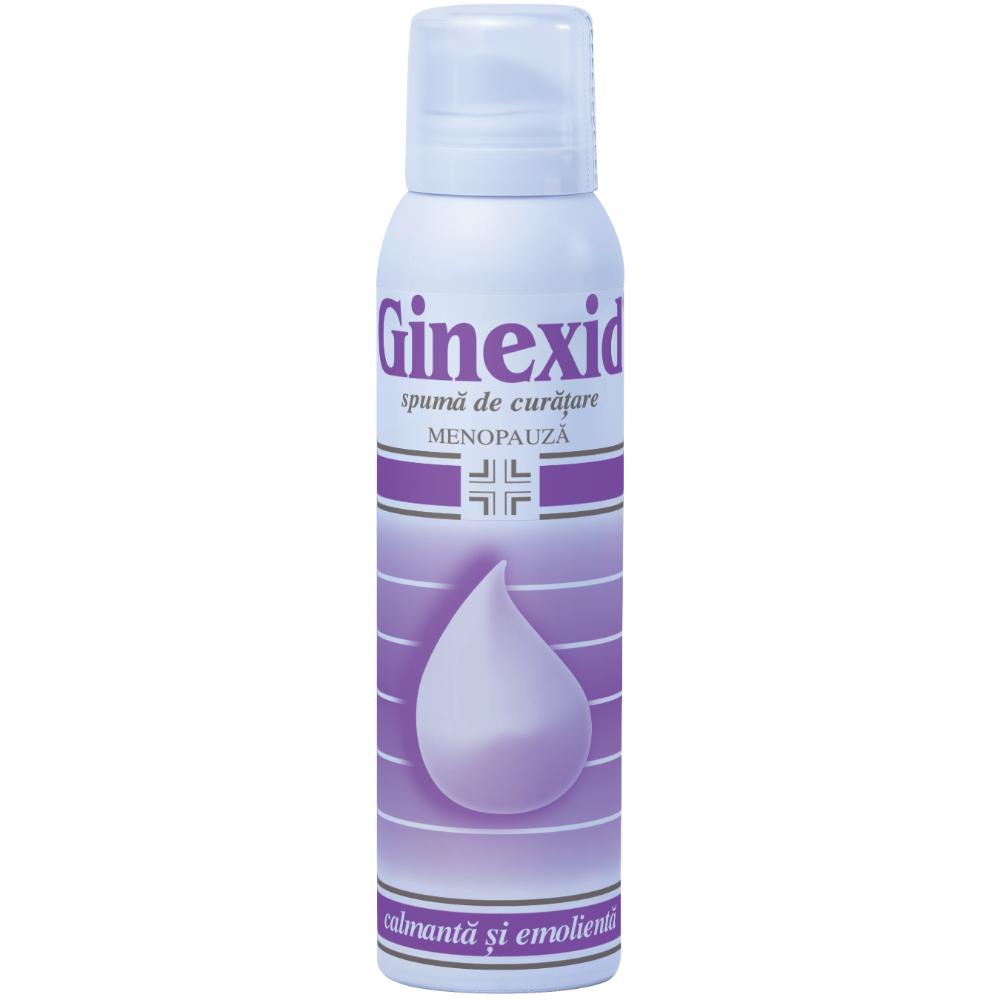 Spuma de curatare pentru ingiena intima la menopauza Ginexid, 150ml, Naturpharma