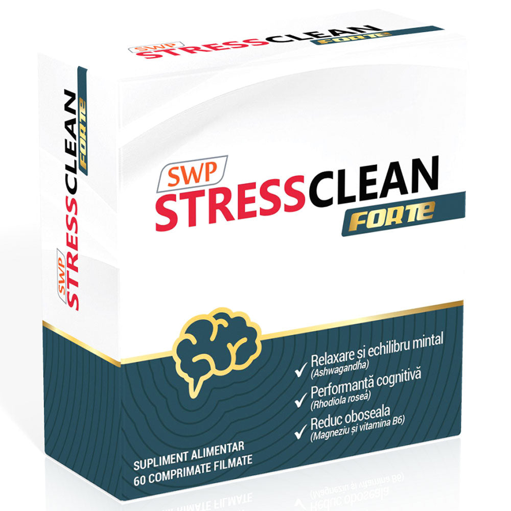 Stressclean Forte, 60 Comprimate, Sun Wave Pharma