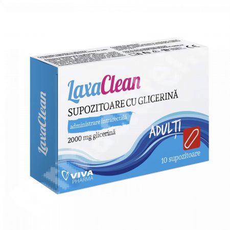 Supozitoare Cu Glicerina Adulti Laxaclean, 10Sup