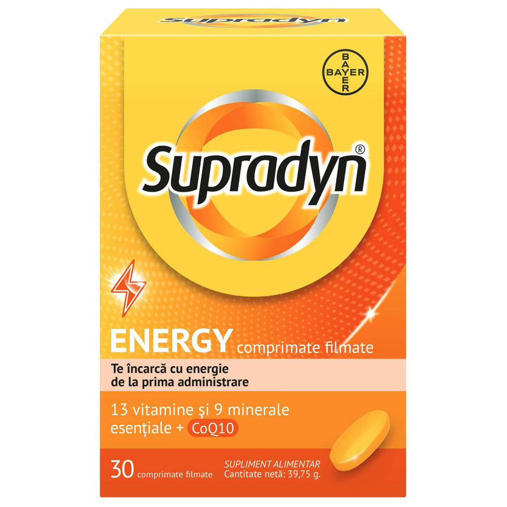 Supradyn Energy Coenzima Q10, 30 Comprimate, Bayer