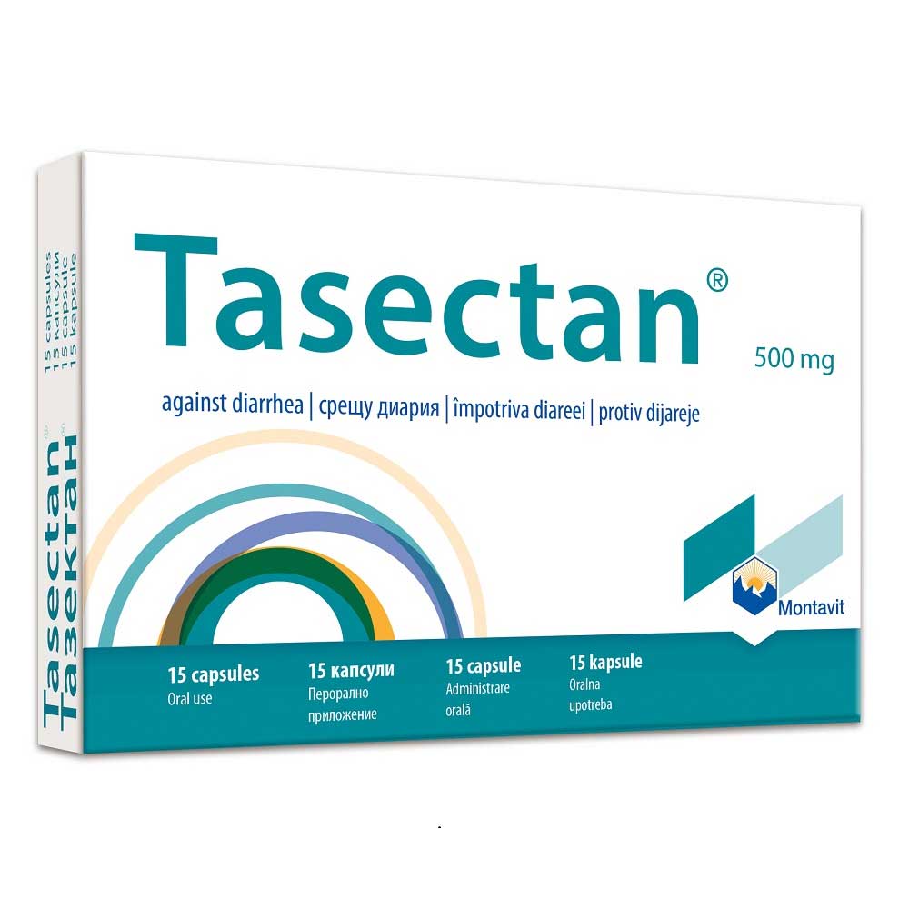 Tasectan 500mg, 15 Capsule, Montavit Pharmazeutische Fabrik