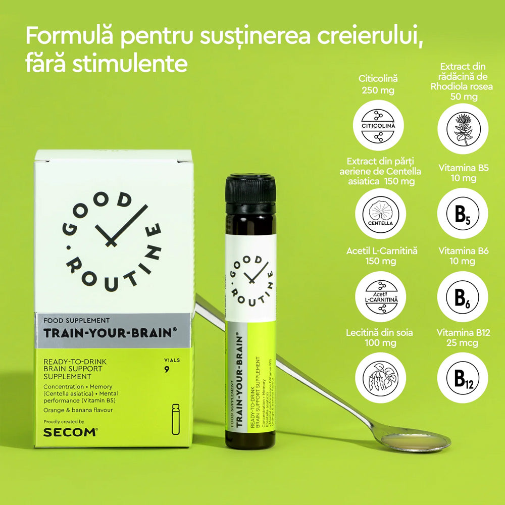Train your brain, Good Routine, 9 x 25 ml