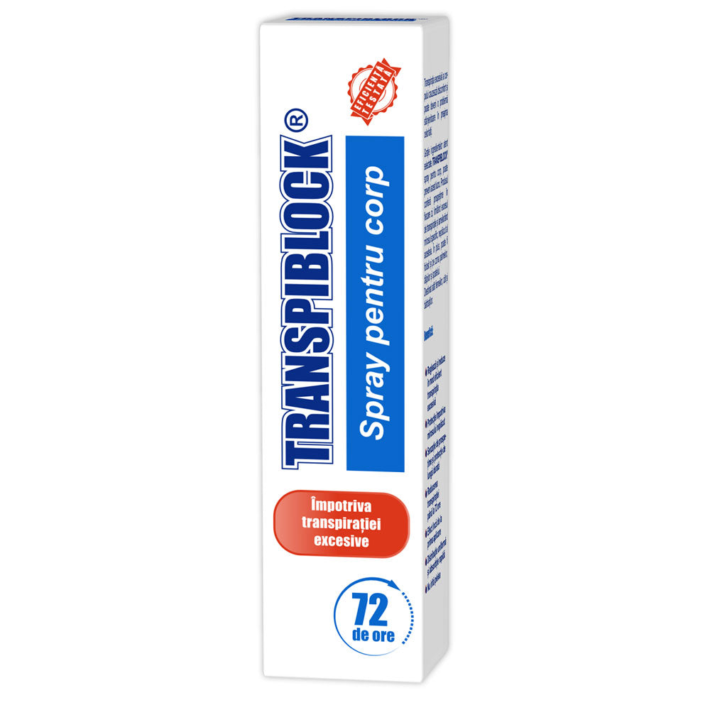 Spray antiperspirant Transpiblock, 100ml, Zdrovit