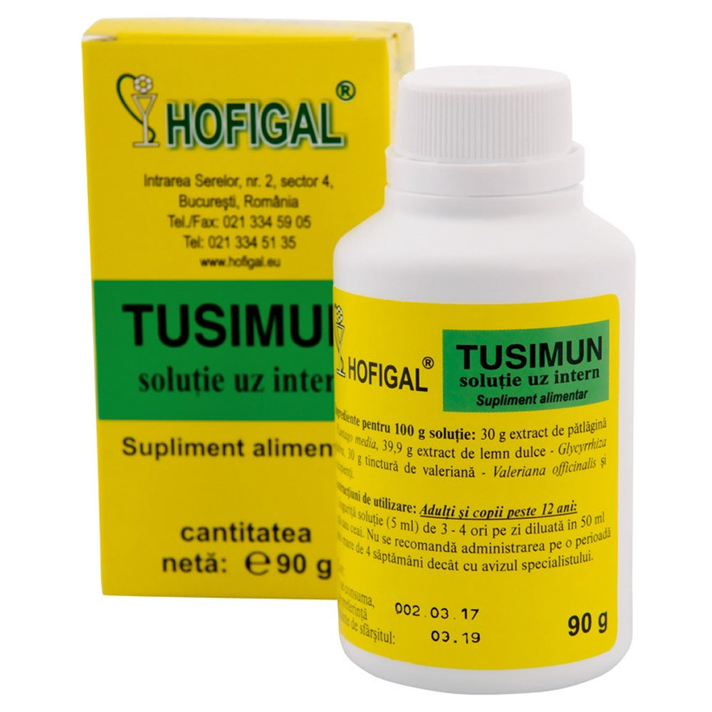 Sirop Tusimun, 100ml, Hofigal