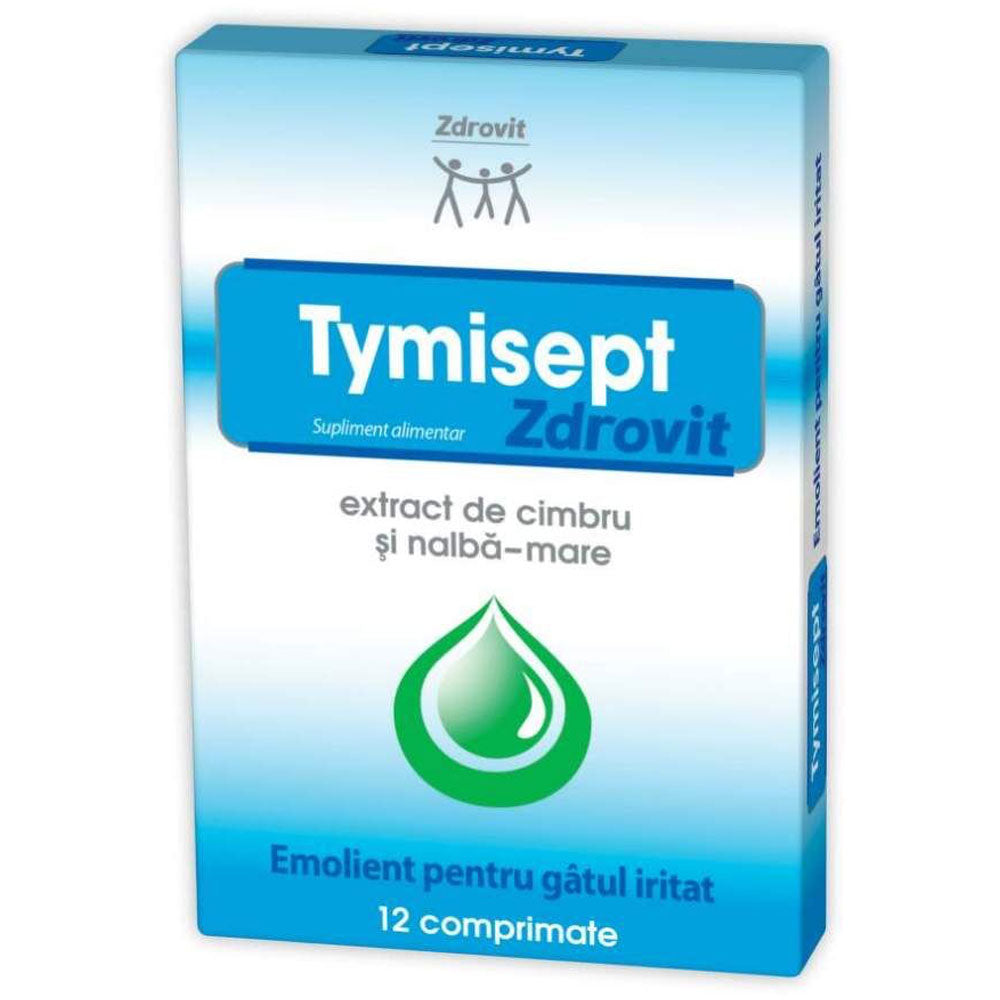 Tymisept, 12 Comprimate, Zdrovit
