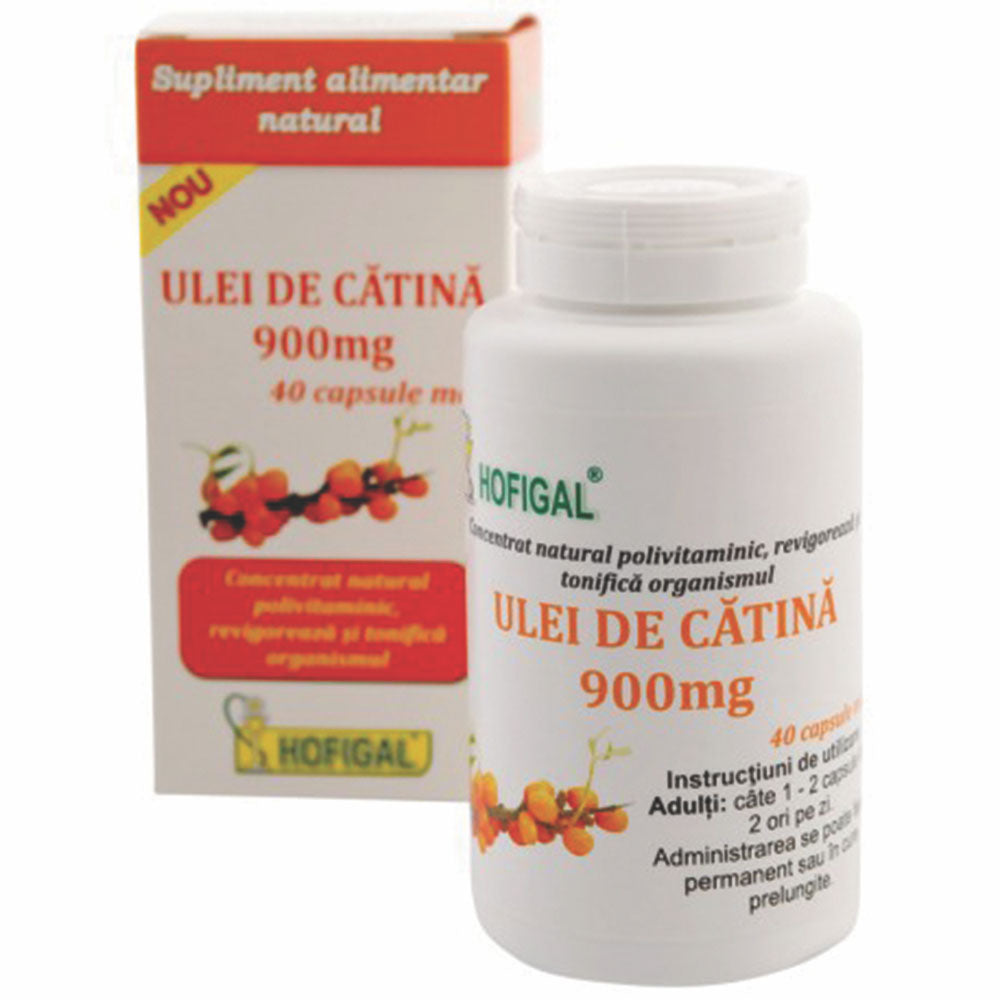 Ulei de catina 900mg, 40 Capsule, Hofigal