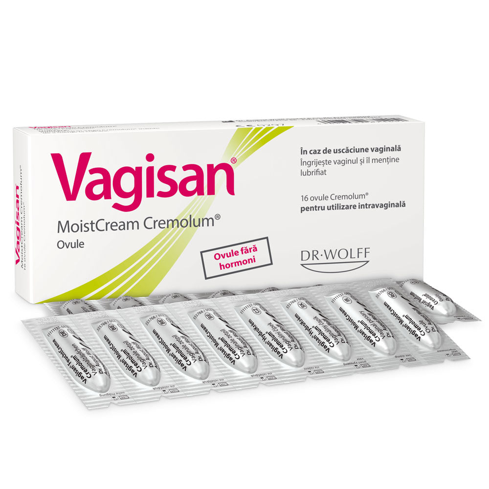 Ovule vaginale Vagisan MoistCream Cremolum, 16 Bucati, Vagisan