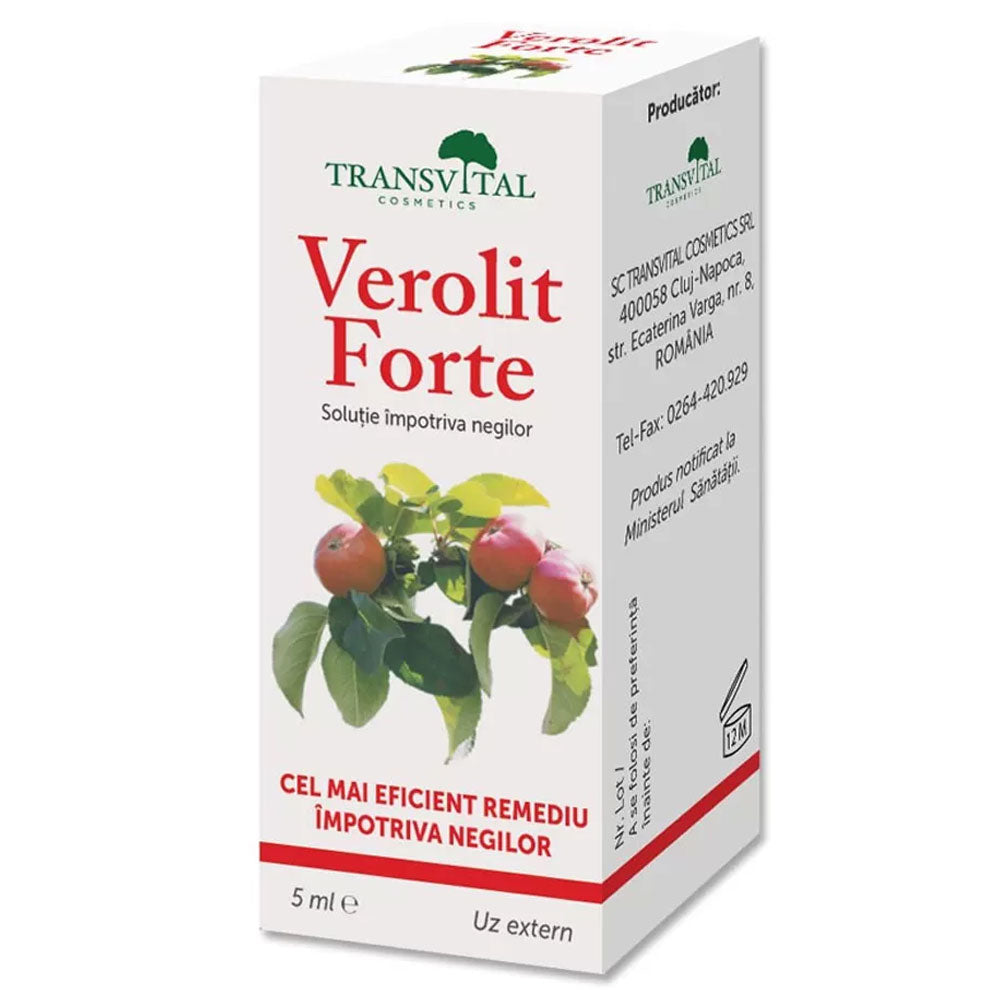 Solutie impotriva negilor Verolit Forte, 5ml, Transvital