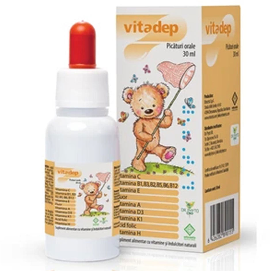 Picaturi Orale pentru Copii Vitadep, 30ml, Dr. Phyto