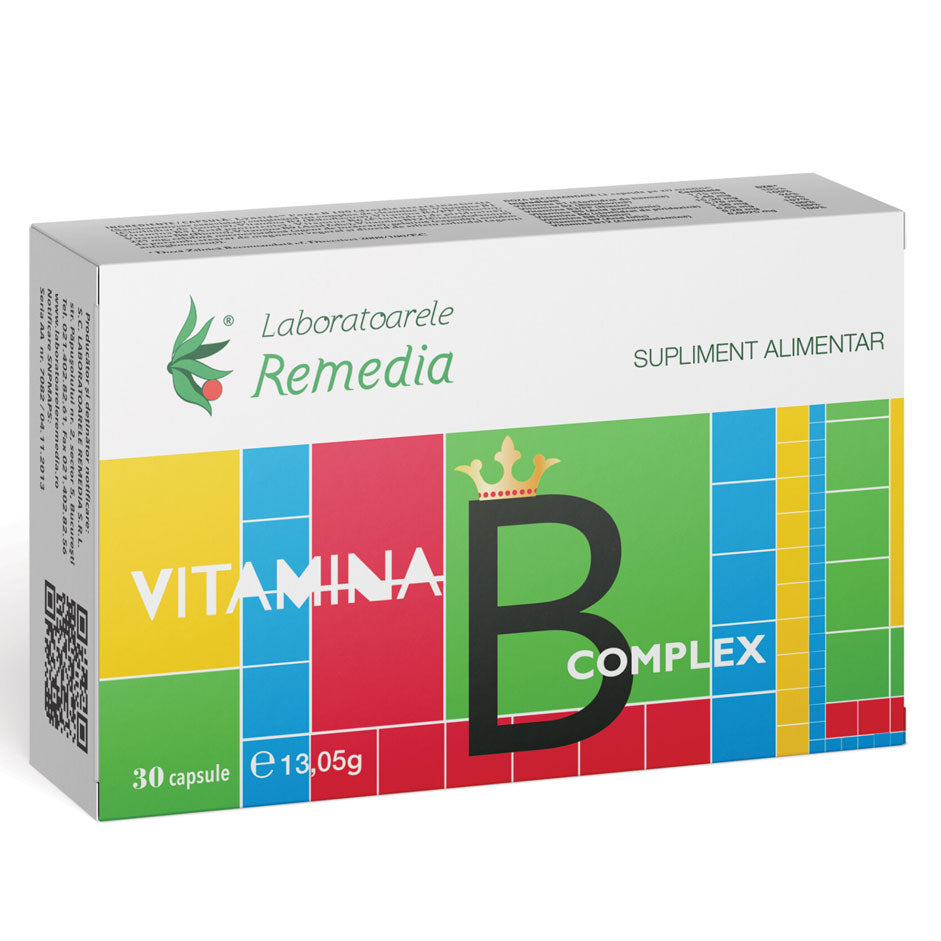 Vitamina B Complex, 30 Capsule, Laboratoarele Remedia