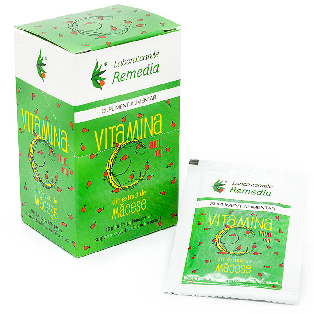 Vitamina C 1000mg, 10 stikuri, Bionika