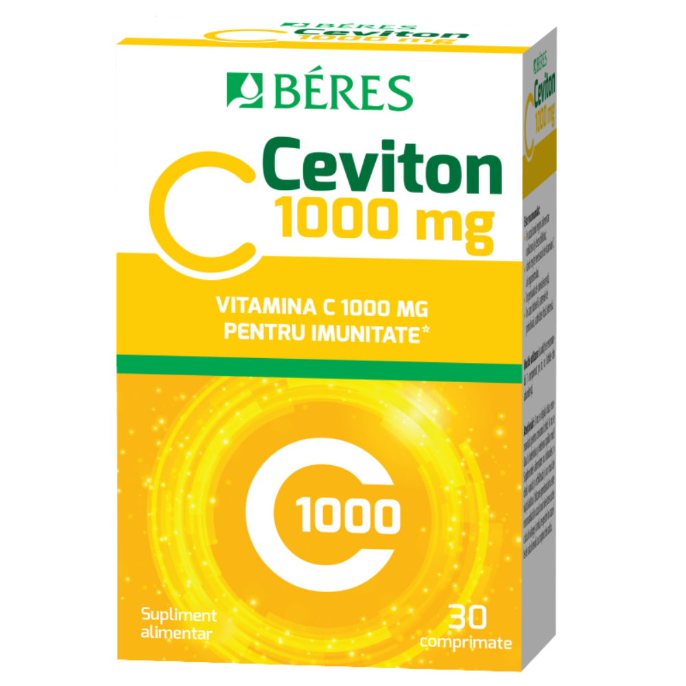 Vitamina C 1000 mg, Ceviton, 30 comprimate, Beres Pharmaceuticals