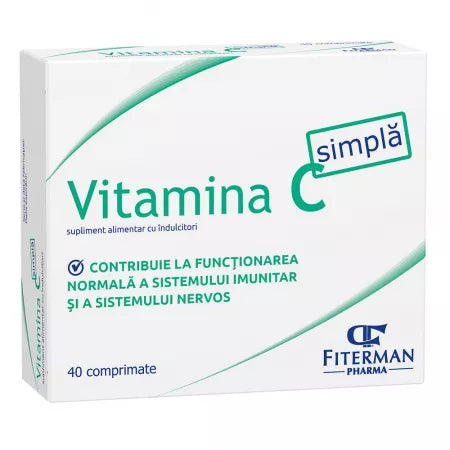 Vitamina C 180mg, 40 Comprimate, Fiterman
