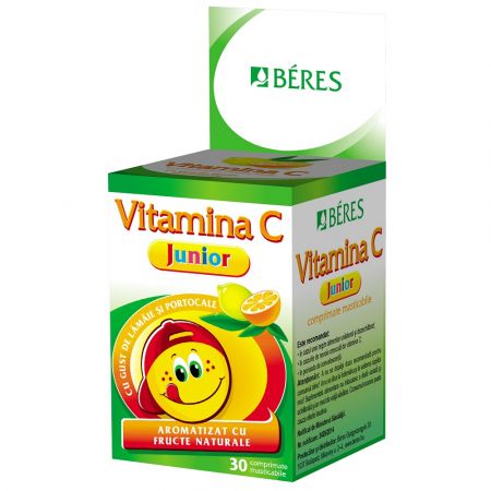 Beres Vitamina C Junior, 30 Capsule Masticabile