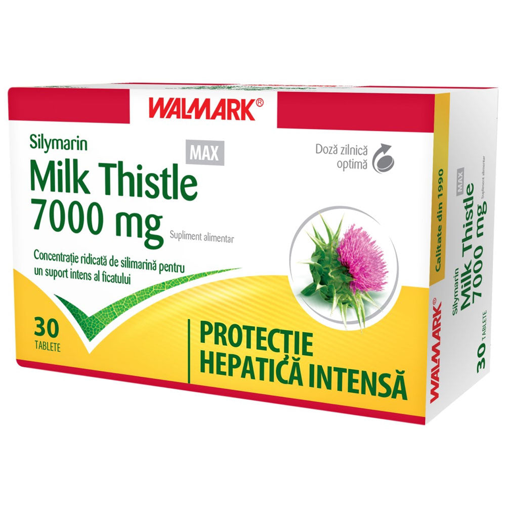 Silymarin Milk Thistle Max, 30 Comprimate Filmate, Walmark