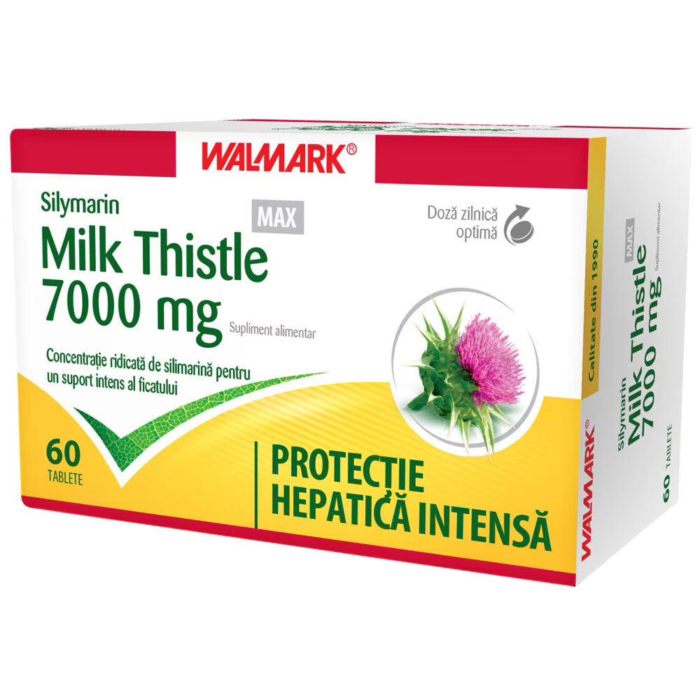 Silymarin Milk Thistle Max, 60 Comprimate Filmate, Walmark