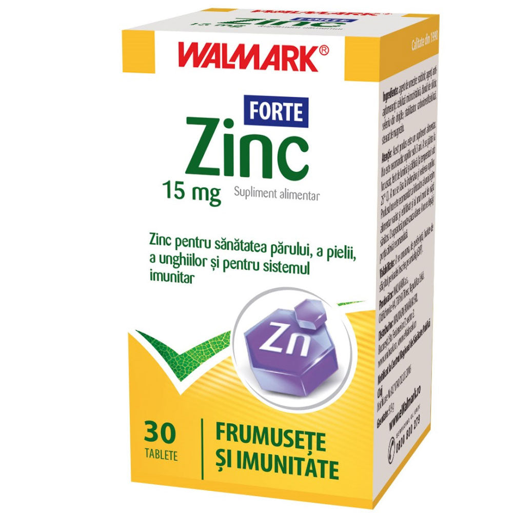 Zinc Forte 15mg, 30 Tablete, Walmark