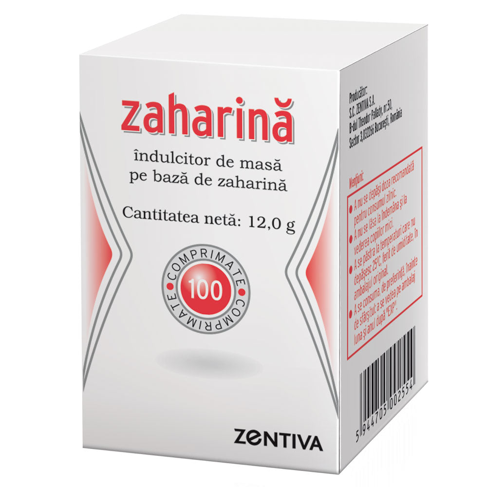 Zaharina 19mg, 100 Comprimate, Zentiva