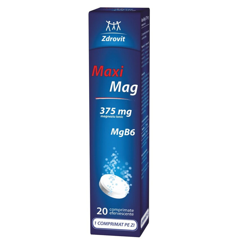 Maximag, 20 Comprimate Efervescente, Zdrovit
