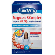 Eurovita Magneziu B Complex, 42 Capsule