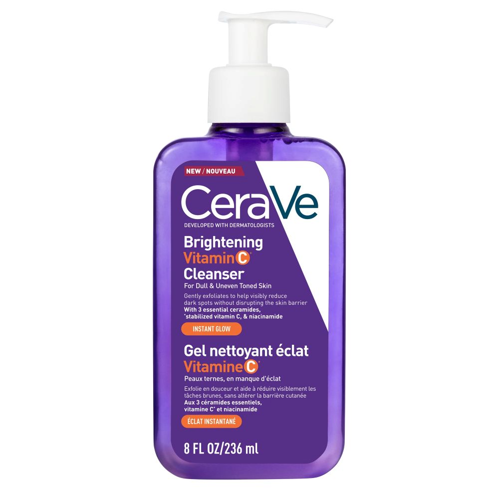 Gel de curatare iluminator Brightening Vitamin C Cleanser, 236 ml, CeraVe