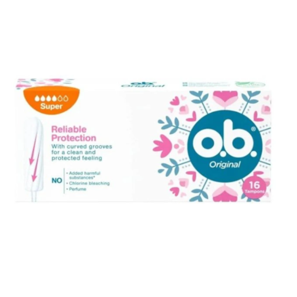 Tampoane interne O.B. Original Super, 16 bucati