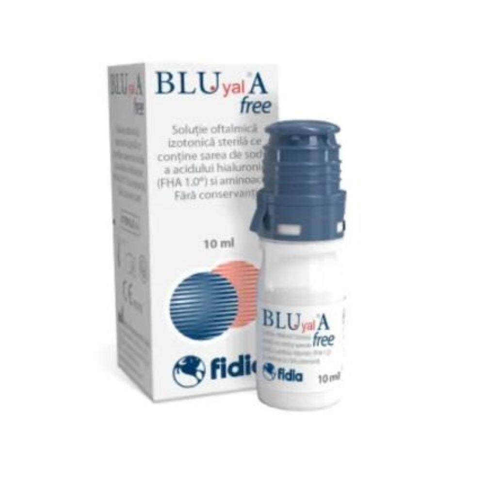 Solutie oftalmica Blu Yal A Free, 10ml, Fidia
