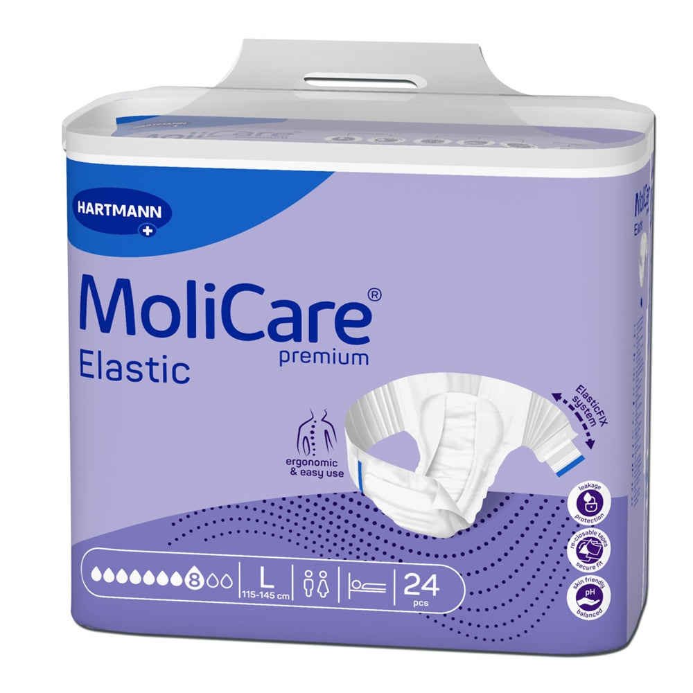 Slip pentru incontinenta MoliCare Premium Elastic 8 PIC, marimea L, 24 bucati, Hartmann
