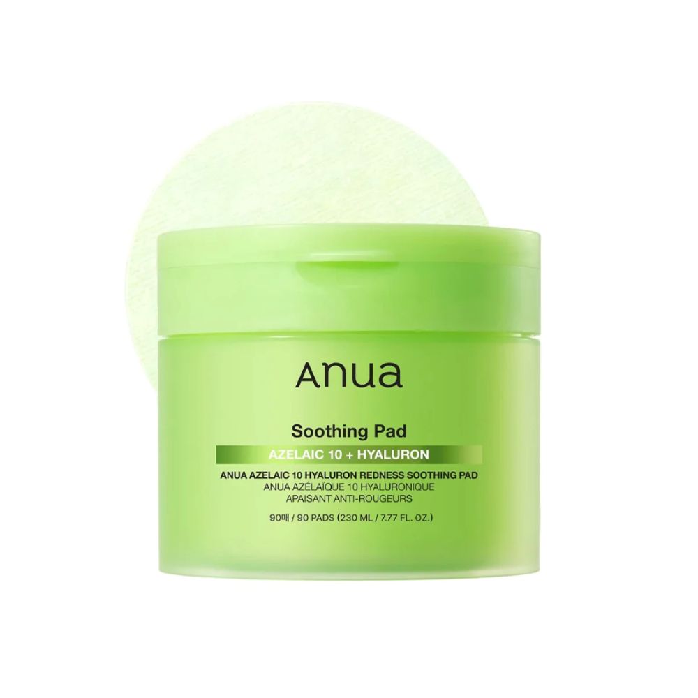Dischete faciale calmante cu acid azelaic si acid hialuronic, 90 buc, Anua