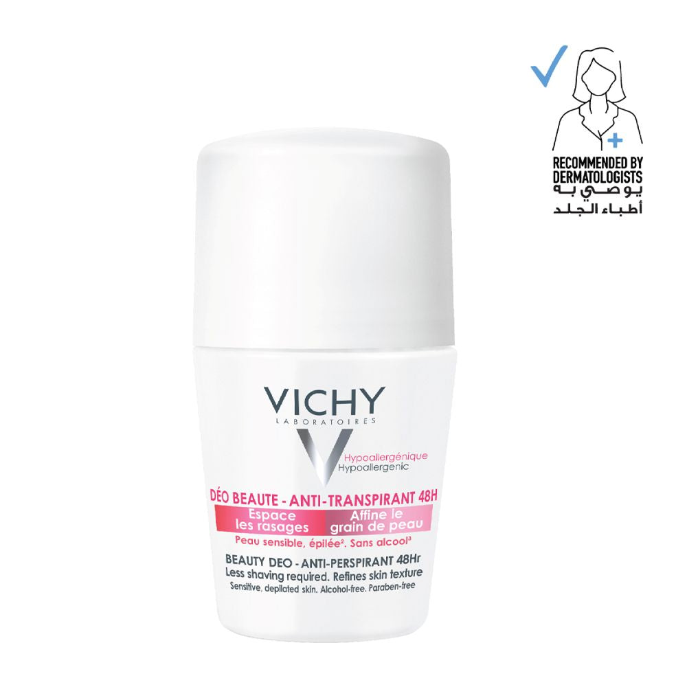 Deodorant roll-on antiperspirant pentru piele sensibila, 50 ml, Vichy