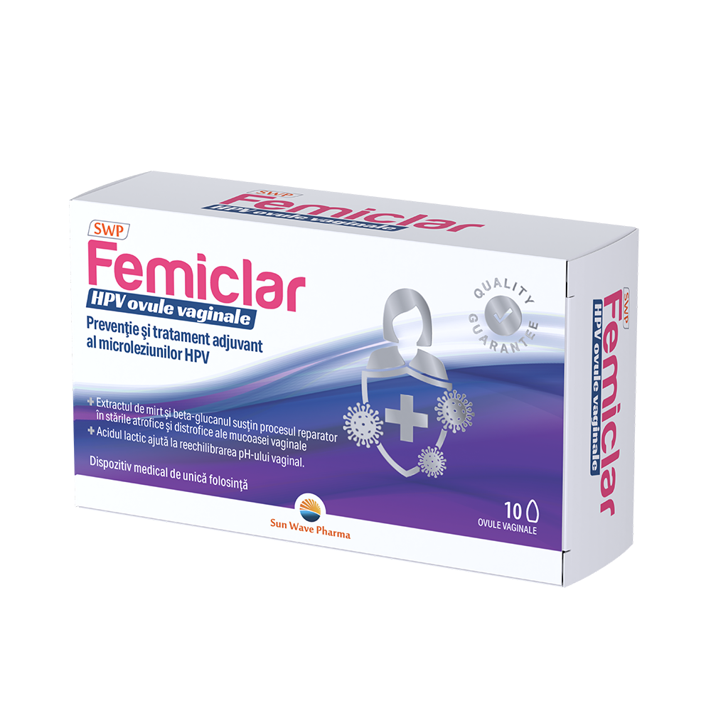 Femiclar HPV, 10 ovule, Sun Wave Pharma