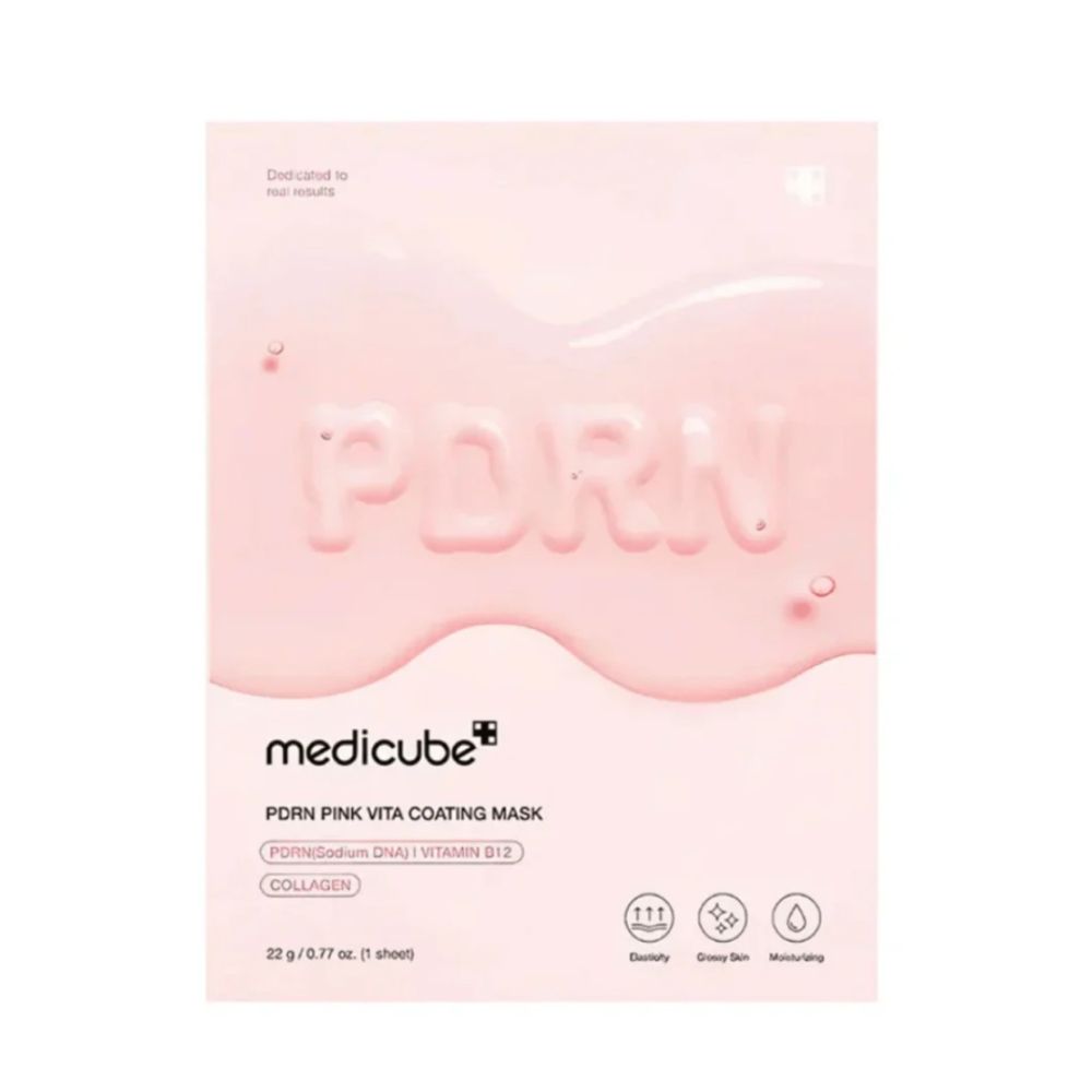 Masca faciala iluminatoare PDRN Pink Vita Coating Mask, 22 g, Medicube