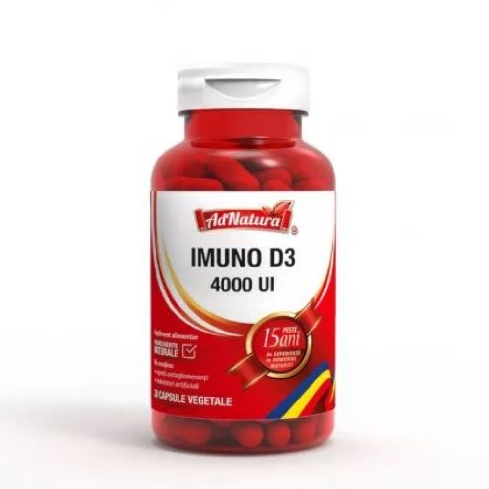 IMUNO D3, 4000 UI, 30 capsule, AdNatura