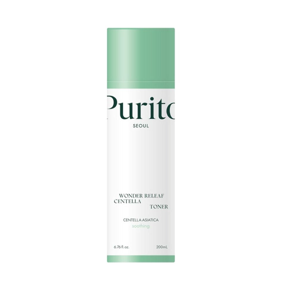 Toner de fata vegan fara miros Wonder Releaf Centella, 200 ml, Purito